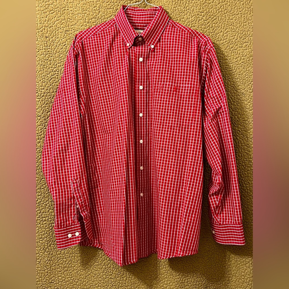 WRANGLER Plaid Button-down Shirt (LARGE)